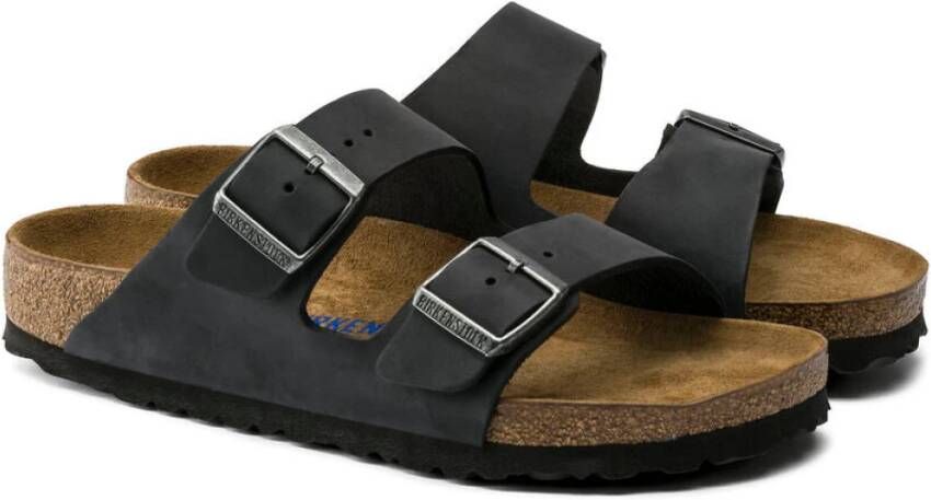 Birkenstock Flat Sandals Zwart Dames