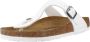 Birkenstock Slipper Gizeh 0745531 Wit Mat Normaal - Thumbnail 6