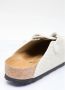 Birkenstock Geëtste Leren Muiltjes White Heren - Thumbnail 5