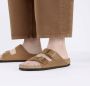 Birkenstock Klassieke Arizona Sandalen in Cognac Brown - Thumbnail 8