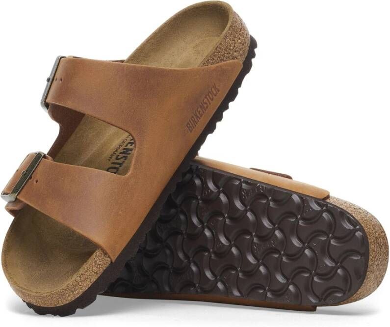 Birkenstock Geolied leren damessandaal Brown Dames