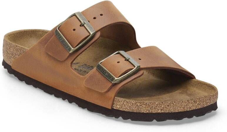 Birkenstock Geolied leren damessandaal Brown Dames