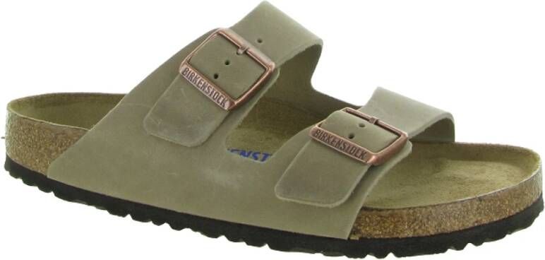 Birkenstock Geolied leren sandalen Gray Heren