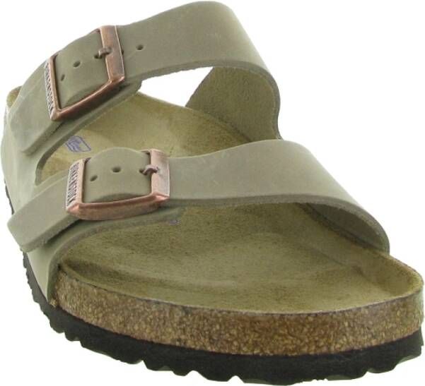 Birkenstock Geolied leren sandalen Gray Heren