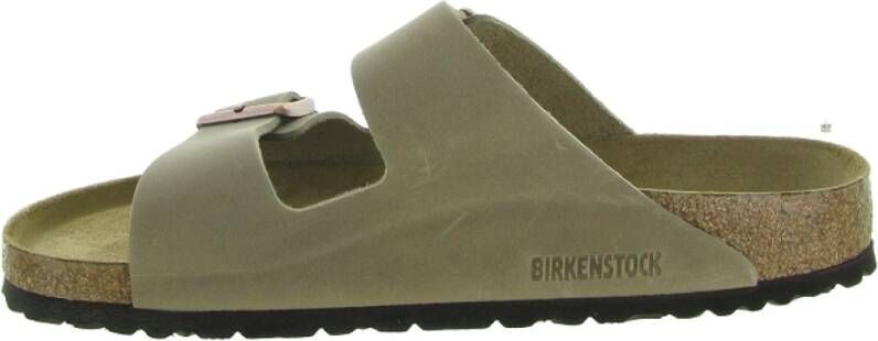 Birkenstock Geolied leren sandalen Gray Heren