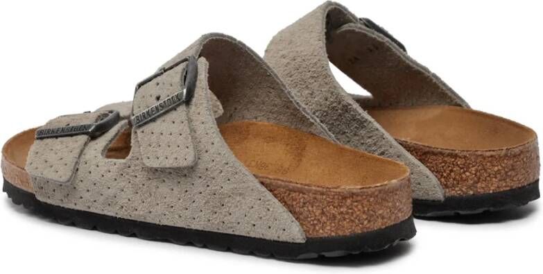 Birkenstock Geperforeerde Sandalen Gray Heren