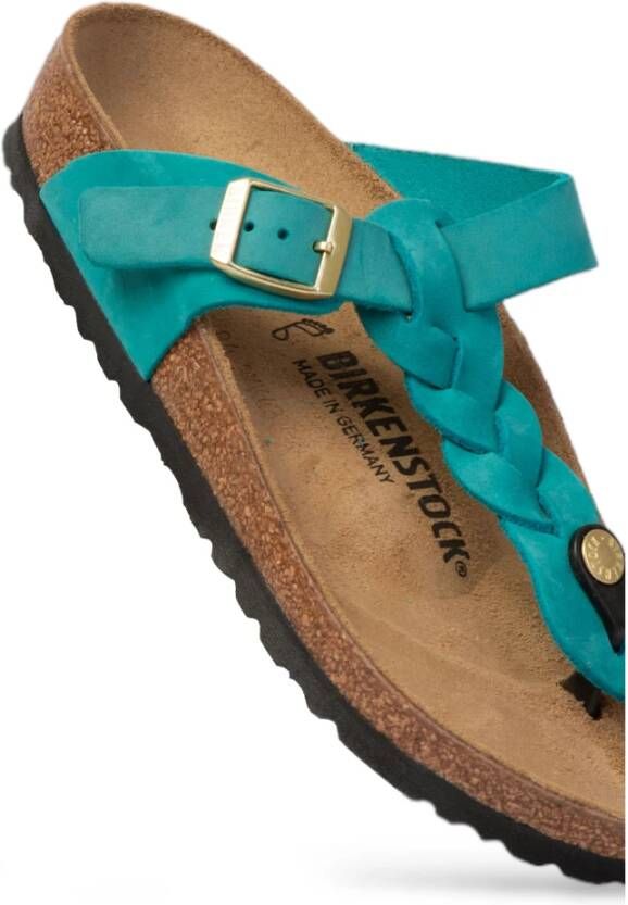 Birkenstock Gevlochten Biscay Bay Sandalen Blue Dames