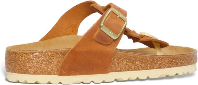 Birkenstock Gevlochten Cognac Olie Sandalen Brown Dames