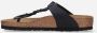 Birkenstock Gizeh Leren Sandalen Gevlochten Zwart Leer Leder - Thumbnail 9