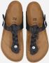 Birkenstock Gizeh Leren Sandalen Gevlochten Zwart Leer Leder - Thumbnail 10