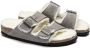 Birkenstock Arizona Shearling Slippers Stone Coin Narrow fit | Grijs | Suède - Thumbnail 58