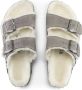 Birkenstock Arizona Shearling Slippers Stone Coin Narrow fit | Grijs | Suède - Thumbnail 60