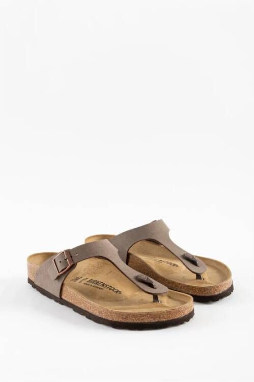 Birkenstock Gizeh Birko-Flor Sandalen Brown Dames