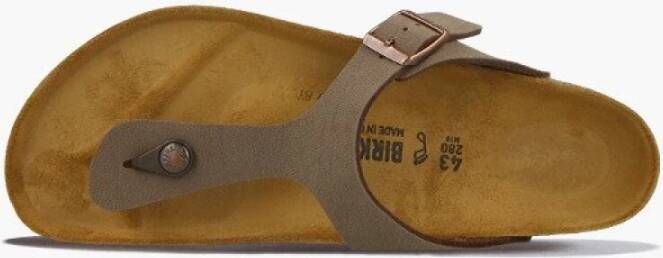 Birkenstock Gizeh Birko-Flor Sandalen Brown Dames