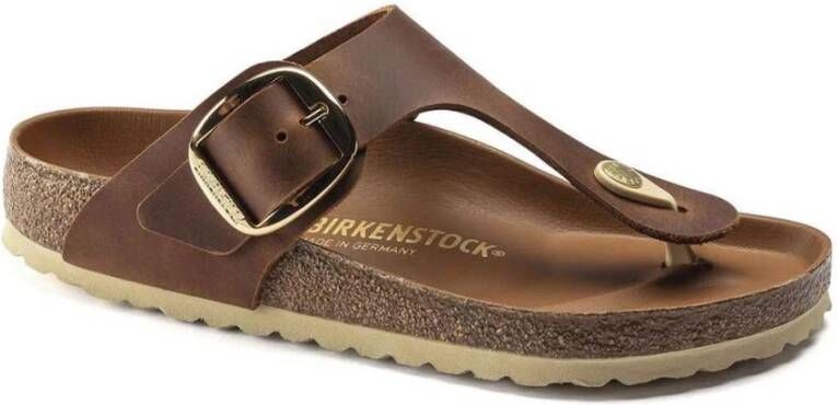 Birkenstock Gizeh grote sandalen Bruin Dames