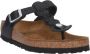 Birkenstock Gizeh Oiled Leather Sandalen Black Dames - Thumbnail 3