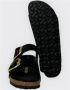 BIRKENSTOCK Slippers Dames Milano Big Buckle Dames Maat: 43 Materiaal: Leer Kleur: Zwart - Thumbnail 7