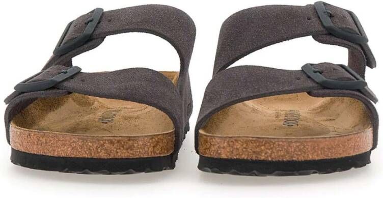 Birkenstock Grijze Suède Arizona Sandalen Gray Heren