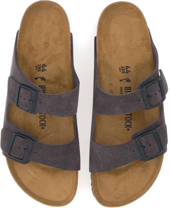 Birkenstock Grijze Suède Arizona Sandalen Gray Heren