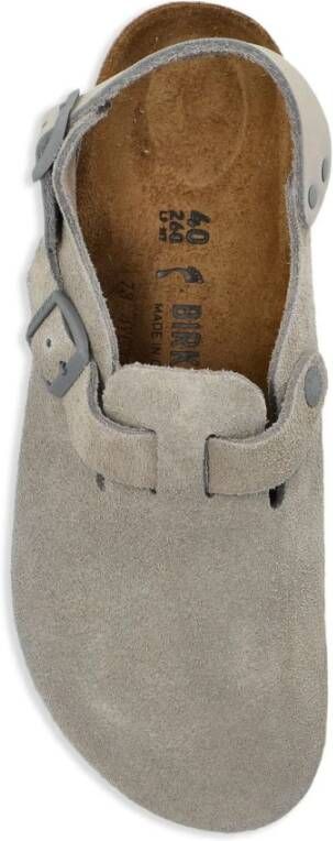 Birkenstock Grijze Suède Slingback Sandalen Gray Dames