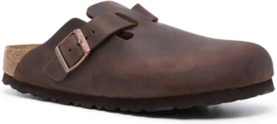 Birkenstock Habana Boston Sandalen voor Mannen Brown Dames