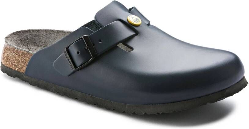 Birkenstock Heren Leren Klompen Blue Heren