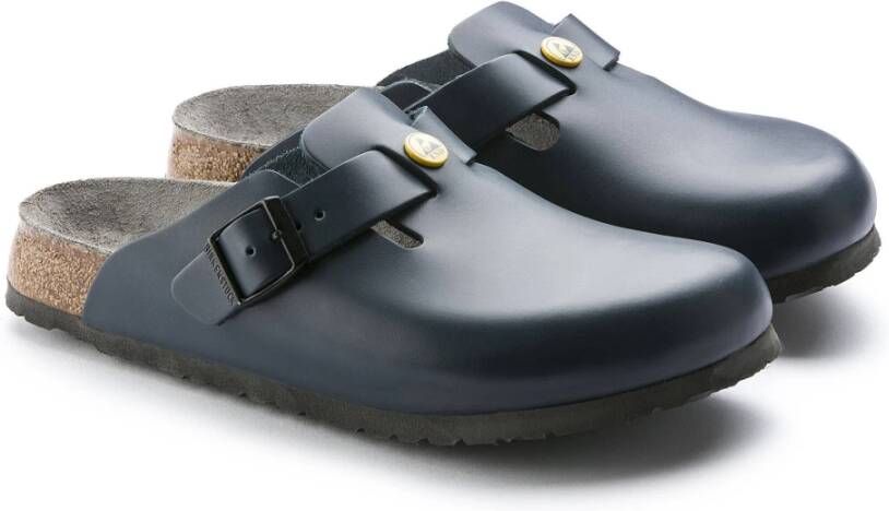 Birkenstock Heren Leren Klompen Blue Heren