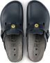 Birkenstock Heren Leren Klompen Blue Heren - Thumbnail 8