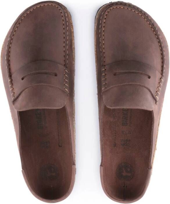 Birkenstock Heren Leren Sandaal Naples Habana Brown Heren