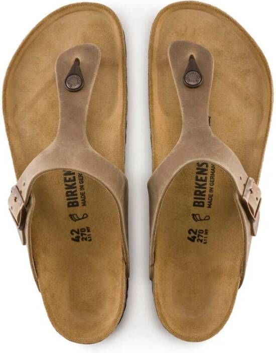 Birkenstock Klassieke Bruine Sandaal Gizeh Model Brown Dames