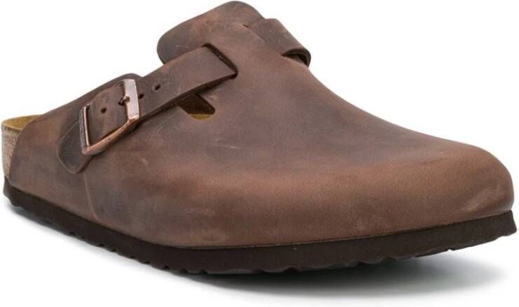 Birkenstock Klassieke Geolied Leren Klomp Brown Heren