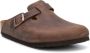 Birkenstock Klassieke Geolied Leren Klomp Brown Heren - Thumbnail 2