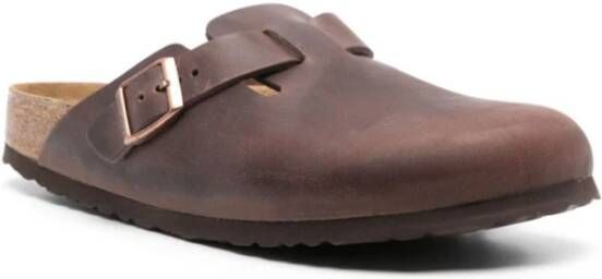 Birkenstock Klassieke Geolied Leren Klompen Brown Heren