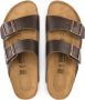 Birkenstock Klassieke Lederen Sandalen Brown Dames - Thumbnail 18