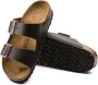 Birkenstock Klassieke Lederen Sandalen Brown Dames - Thumbnail 19