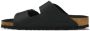 Birkenstock Klassieke Leren Sandaal Black Heren - Thumbnail 2