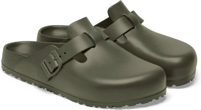 Birkenstock Klassieke Leren Sandaal Green Dames