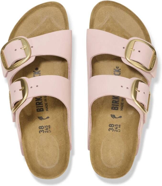 Birkenstock Klassieke Leren Sandaal Pink Dames