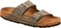 Birkenstock Klassieke tweebandsandaal in geolied khaki nubuck Green Dames - Thumbnail 2