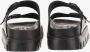 Birkenstock Zwarte Leren Verstelbare Strap Sandalen Black Dames - Thumbnail 2