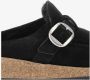 Birkenstock Zwarte Suède Shearling Muiltjes Black Dames - Thumbnail 5