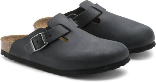 Birkenstock Klassieke zwarte sandalen met verstelbare gesp Black Unisex