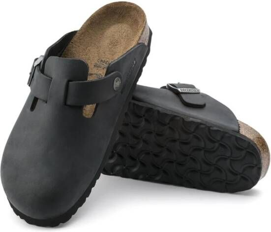 Birkenstock Klassieke zwarte sandalen met verstelbare gesp Black Unisex