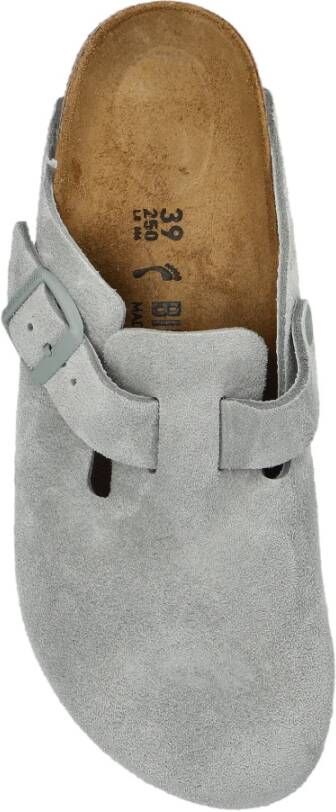 Birkenstock Boston BS Slides Gray Dames