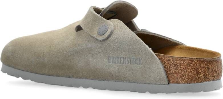 Birkenstock Boston BS Slides Gray Dames