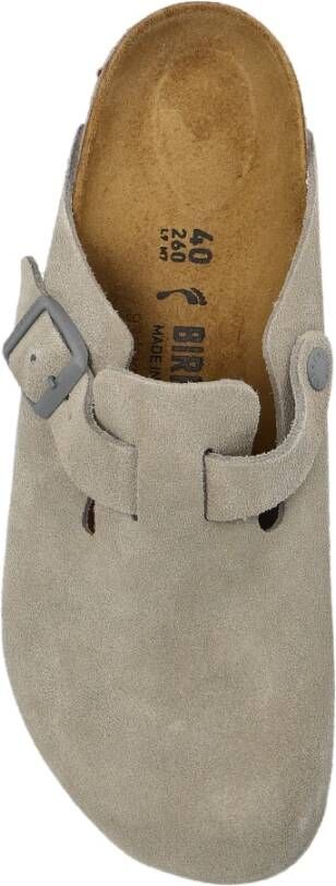 Birkenstock Boston BS Slides Gray Dames