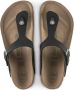 Birkenstock Gizeh BFBC Earthy Vegan Sandalen Narrow bruin zwart - Thumbnail 9