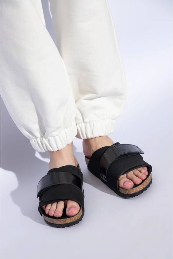 Birkenstock Kyoto Nubuck Sandalen Black Dames