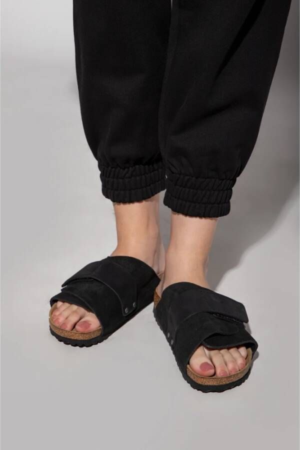 Birkenstock Kyoto Nubuck Sandalen Black Dames