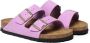 Birkenstock Leren Gesp Sandalen Crocus Kleur Purple Dames - Thumbnail 3